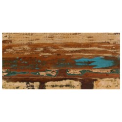 Table basse 100x50x35 cm Bois de récupération solide et acier 
