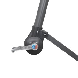 Parasol suspendu avec poteau terre cuite 3 m 