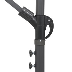 Parasol suspendu avec poteau terre cuite 3 m 