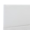 Cadre de lit sans matelas blanc similicuir 90x200 cm 