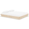 Cadre de lit sans matelas bois massif 160x200 cm 