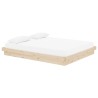 Cadre de lit sans matelas bois massif 160x200 cm 