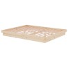 Cadre de lit sans matelas bois massif 160x200 cm 