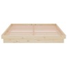 Cadre de lit sans matelas bois massif 160x200 cm 
