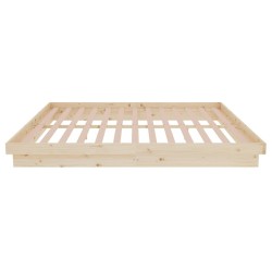 Cadre de lit sans matelas bois massif 160x200 cm 
