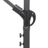 Parasol suspendu avec poteau bordeaux 3 m 
