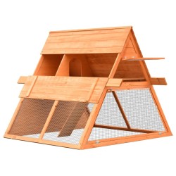 Clapier Bois de pin et de sapin massif 152x128x108 cm 