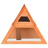 Clapier Bois de pin et de sapin massif 152x128x108 cm 