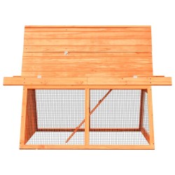 Clapier Bois de pin et de sapin massif 152x128x108 cm 