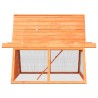 Clapier Bois de pin et de sapin massif 152x128x108 cm 