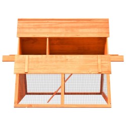 Clapier Bois de pin et de sapin massif 152x128x108 cm 