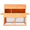 Clapier Bois de pin et de sapin massif 152x128x108 cm 