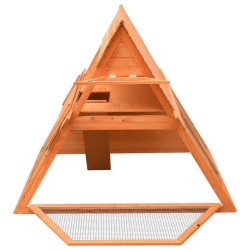 Clapier Bois de pin et de sapin massif 152x128x108 cm 