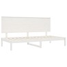 Lit de jour sans matelas blanc 80x200 cm bois de pin massif 