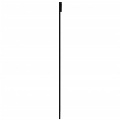 Porte coulissante Verre ESG et aluminium 90x205 cm Noir 