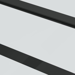Porte coulissante Verre ESG et aluminium 90x205 cm Noir 