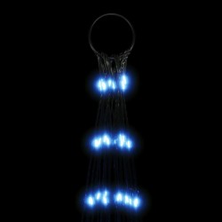 Sapin de Noël à LED sur mât de drapeau 3000 LED bleu 800 cm 