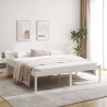 Lit pour personne âgée sans matelas blanc 180x200 cm 