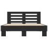 Cadre de lit sans matelas noir 135x190 cm 