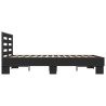 Cadre de lit sans matelas noir 135x190 cm 