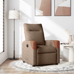 Fauteuil inclinable Marron Tissu 