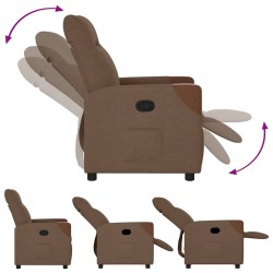 Fauteuil inclinable Marron Tissu 