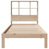 Lit bibliothèque sans matelas 90x200 cm bois de pin massif 