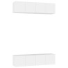 Meubles TV 4 pcs Blanc 60x30x30 cm Aggloméré 