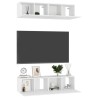 Meubles TV 4 pcs Blanc 60x30x30 cm Aggloméré 