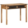 Bureau 100x50x75 cm bois de manguier brut massif 