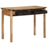 Bureau 100x50x75 cm bois de manguier brut massif 
