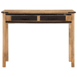 Bureau 100x50x75 cm bois de manguier brut massif 