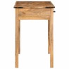 Bureau 100x50x75 cm bois de manguier brut massif 