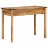 Bureau 100x50x75 cm bois de manguier brut massif 