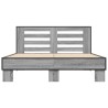 Cadre de lit sans matelas sonoma gris 135x190 cm 