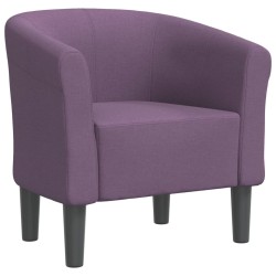 Chaise cabriolet violet tissu 