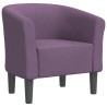 Chaise cabriolet violet tissu 