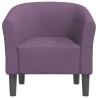 Chaise cabriolet violet tissu 