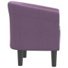 Chaise cabriolet violet tissu 
