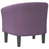Chaise cabriolet violet tissu 