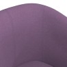 Chaise cabriolet violet tissu 