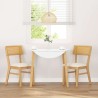 Chaises à manger coussins 2 pcs bois massif caoutchouc 