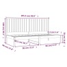 Lit de jour sans matelas 90x200 cm bois de pin massif 