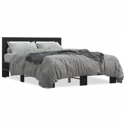 Cadre de lit sans matelas noir 120x190 cm 