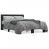 Cadre de lit sans matelas noir 120x190 cm 