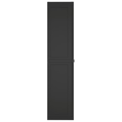 Armoire de rangement d'extérieur noir 65x37x165 cm PP 