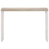 Table console marron 110x35x76cm bois massif de manguier et fer 