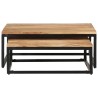 Tables basses gigognes 2 pcs Bois d'acacia massif 