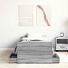 Cadre de lit sans matelas sonoma gris 75x190 cm 