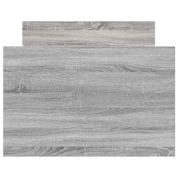Cadre de lit sans matelas sonoma gris 75x190 cm 